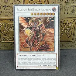 Yugioh Scarlight Red Dragon Archfiend DOCS-EN046 Ultimate Rare 1st Edition NM - Image 1