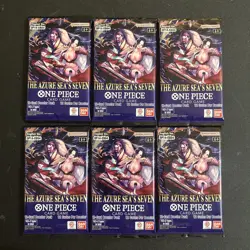 Lot Of 6 One Piece TCG Azure Sea's Seven Booster Packs OP-14 DIRECT FROM BANDAI! - Image 1