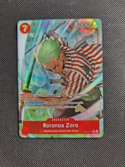 One Piece English OP14-015 Roronoa Zoro R Alt Art The Azure Sea's Seven - Image 1