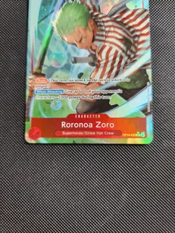 One Piece English OP14-015 Roronoa Zoro R Alt Art The Azure Sea's Seven - Image 3