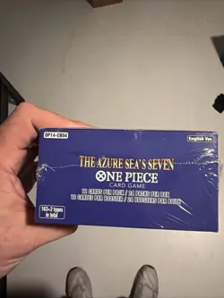 ONE PIECE CARD GAME THE AZURE SEA'S SEVEN BOOSTER BOX OP14 ENGLISH Sealed - Image 4