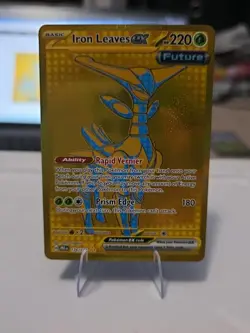 Pokemon TCG Iron Leaves EX Prismatic Evolutions Holo Card 176/131 Hyper Rare - Image 1