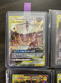 Pokemon Card Lot Tag Team Cards Umbreon & Darkrai + Sylveon & Deoxys 7 Card Lot - Image 2