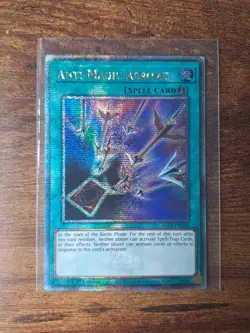 Yu-Gi-Oh Anti-Magic Arrows RA03-EN264 Platinum Secret Rare 1st Edition Card QCR - Image 1