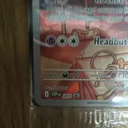 Pokemon Team Rocket's Wobbuffet 203 SV Promo Scarlet & Violet Holo Basic Card - Image 2