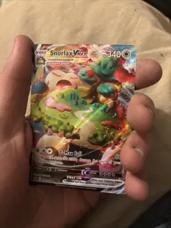 Snorlax VMAX 142/202SWSH01 Sword & Shield Holo Card Near Mint - Image 3