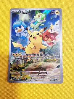 Pikachu 027 Sv: Scarlet & Violet Promo Cards Holo NM - Image 1