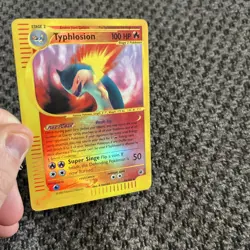 Pokemon TCG Typhlosion Expedition Base Set Reverse Holo Holo Rare Card 28/165 - Image 3