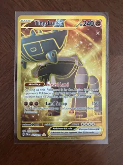 Pokemon TCG Ting-Lu ex Paldea Evolved 275/193 Gold Hyper Rare NM - Image 1