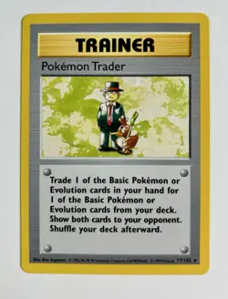 Pokemon Trader 1999 Pokemon Game Shadowless Base Set #77/102 * Light Play - Image 1