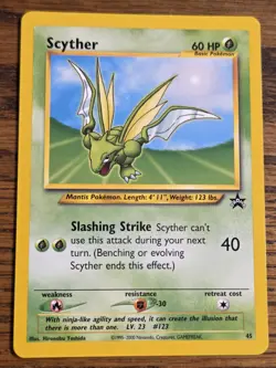 Pokemon Wotc Black Star Promo # 45 SCYTHER **not played** - Image 1