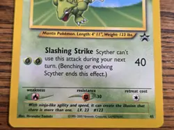 Pokemon Wotc Black Star Promo # 45 SCYTHER **not played** - Image 3
