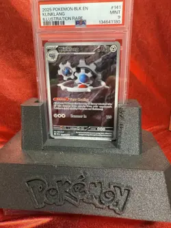2025 Pokemon Black Bolt Klinklang #141 Illustration Rare PSA 9 - Image 3