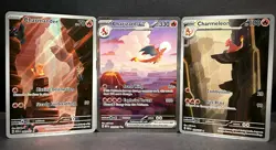 Charizard Ex Venusaur Ex Blastoise Pokemon 151 Complete Starter Evolution Set NM - Image 2