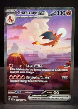 Charizard Ex Venusaur Ex Blastoise Pokemon 151 Complete Starter Evolution Set NM - Image 3