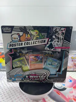 Pokemon TCG Scarlet and Violet Black Bolt & White Flare Poster Collection NEW - Image 1
