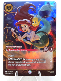 Disney Lorcana Ariel Adventurous Collector Enchanted Set 232/204 - NM - Image 3