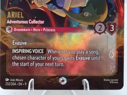 Disney Lorcana Ariel Adventurous Collector Enchanted Set 232/204 - NM - Image 5