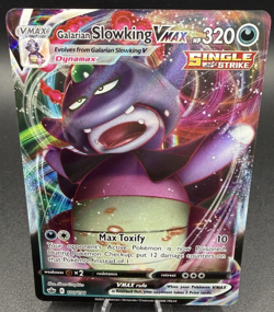 Pokemon Card Galarian Slowking VMAX 100/198 Chilling Reign Ultra Rare NM - Image 1