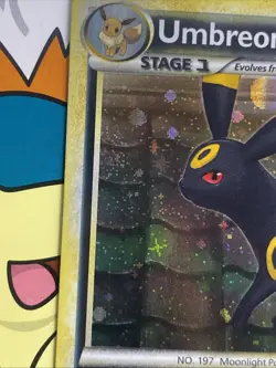 UMBREON 10/90 Undaunted HOLO SWIRL rare Pokemon TCG card LP - Image 5