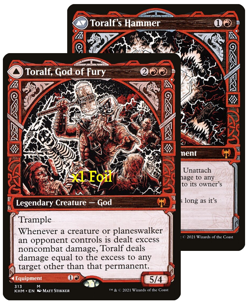 MTG Foil Showcase Kaldheim KHM Toralf, God of Fury - Toralf's Hammer MINT - Image 1