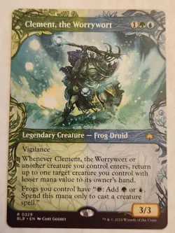 Clement, the Worrywort (Showcase) Bloomburrow Regular Rare NM+ - Image 1