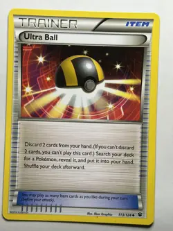 Ultra Ball XY - Fates Collide 113/124 MP-LP Pokemon Card - Image 1