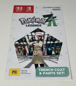 Pokemon Legends ZA Trench Coat & Pants Set in Game DLC Code *EXPIRE 10th Mar 26* - Image 1