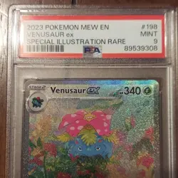 2023 Pokemon Venusaur ex 198/165 SV151 PSA 9 Special Illustration Rare Holo - Image 1