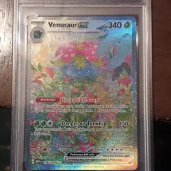 2023 Pokemon Venusaur ex 198/165 SV151 PSA 9 Special Illustration Rare Holo - Image 2