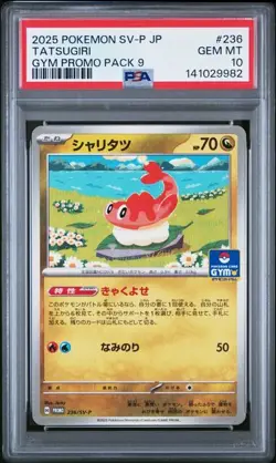 2025 POKEMON JAPANESE SV-P PROMO #236 TATSUGIRI GYM PROMO PACK 9 PSA 10 - Image 1