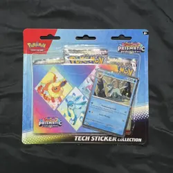Pokemon TCG Scarlet Violet Prismatic Evolutions Tech Sticker Collection Glaceon - Image 1