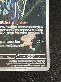 Pokemon TCG Mega Evolution Clawitzer Illustration Rare 141/132 NM - Image 4