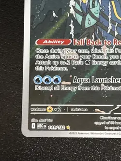 Pokemon TCG Mega Evolution Clawitzer Illustration Rare 141/132 NM - Image 5