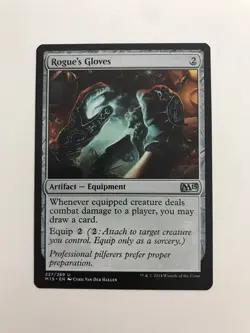 Rogue's Gloves MTG Magic the Gathering Card NM Near Mint M15 - Image 1