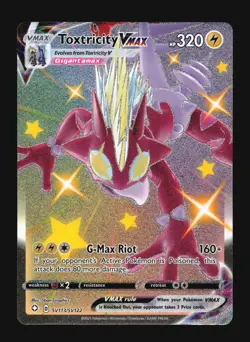 Toxtricity VMAX Shining Fates SV113 Secret Rare Shiny Pokemon Card T3-308 - Image 1