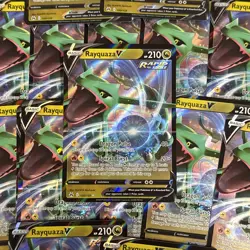 Pokemon TCG SWSH Crown Zenith Rayquaza V 100/159 Ultra Rare Holo NM! - Image 1