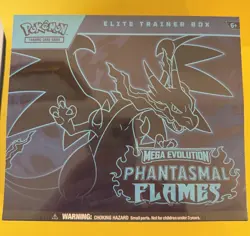 Pokemon TCG Mega Evolution Phantasmal Flames Elite Trainer Box NEW - Image 1