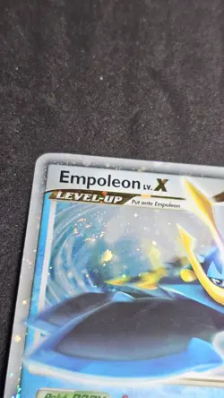 Pokemon TCG Empoleon LV.X Holo *SWIRL* Rare Card Diamond & Pearl 120/130 LP - Image 3