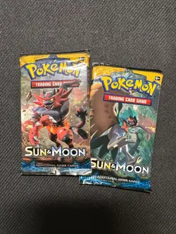 x1 -- Pokemon TCG Sun and Moon Base Set Booster Pack, New, Sealed - 2 AVAILABLE - Image 1