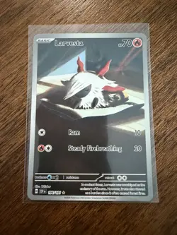 Larvesta 196/191 Pokemon TCG Surging Sparks Illustration Rare English NM - Image 1