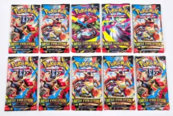 Pokemon TCG MEGA EVOLUTION BOOSTER 10 PACK SET Factory Sealed Lot Bundle - Image 1