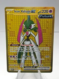 Pokemon Card TCG - Iron Valiant ex 261/182 Hyper Rare Paradox Rift - Image 1
