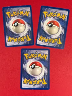 Seadra 42/62 Lot of 3 Pokemon TCG Fossil Regular Cards in Good Condition - Image 2