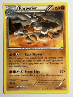 Rhyperior XY - Primal Clash 76/160 LP-NM Pokemon card - Image 1