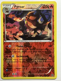 Pyroar Reverse Holo XY - Steam Siege 23/114 LP-NM Pokemon Card - Image 1