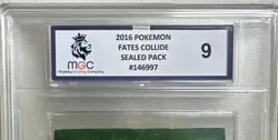 POKEMON : TCG 2016 FATES COLLIDE Pack SEALED ZYGARDE ARTWORK MGC GRADED MINT 9 - Image 2
