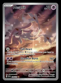 Mesprit 204/191 Illustration Rare Surging Sparks Pokemon Card - Image 1
