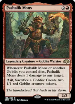 MTG Pashalik Mons - Foil, Dominaria Remastered, Near Mint, English - Image 1