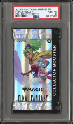 2025 Magic The Gathering x Final Fantasy English Collector Booster Pack PSA 10 - Image 1